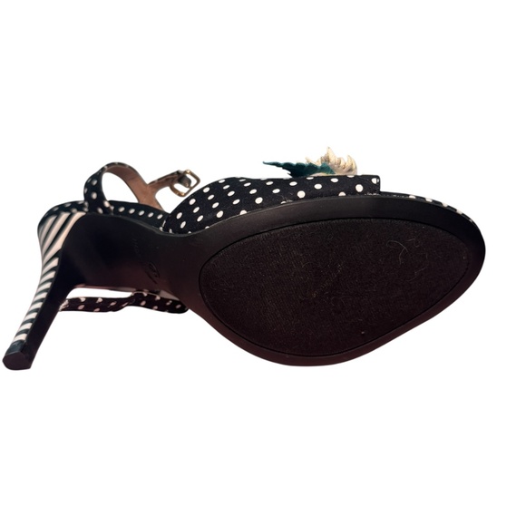 Betsy Johnson Polka Dot Floral Heels – Size 7.5 - Picture 8 of 11